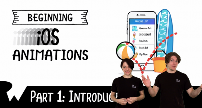 Beginning iOS Animations Course Updated for iOS 10 and Swift 3 in April ...