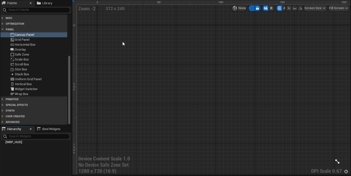 Adding a Canvas Panel to the Designer Panel