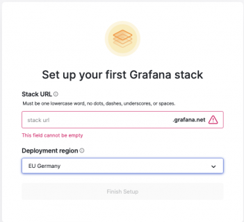Set up your first Grafana stack