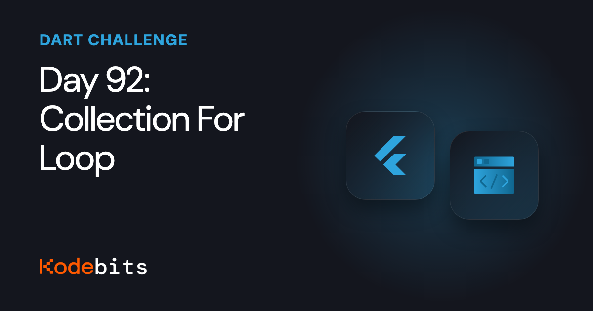 Image for Kodebits Day 92: Collection For Loop [FREE]