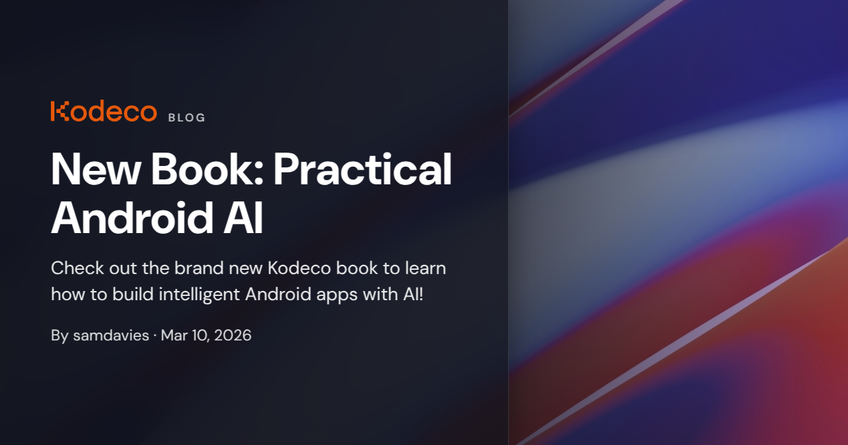 New Book: Practical Android AI | Kodeco